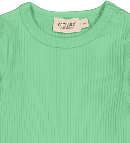 MarMar Bodysuit L/æ - Rib - Modal - Plain - Cale Green