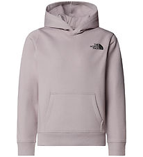 The North Face Hoodie - Box- Moonstone Grey w. Print