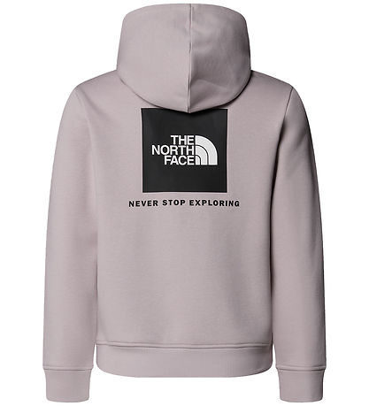 The North Face Hoodie - Box- Månsten Grey m. Tryck The North Face Hoodie - Box- Månsten Grey m. Tryck
