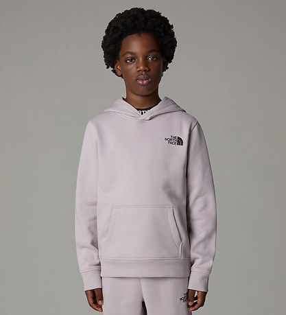 The North Face Hoodie - Box- Månsten Grey m. Tryck