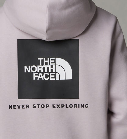 The North Face Hoodie - Box- Månsten Grey m. Tryck