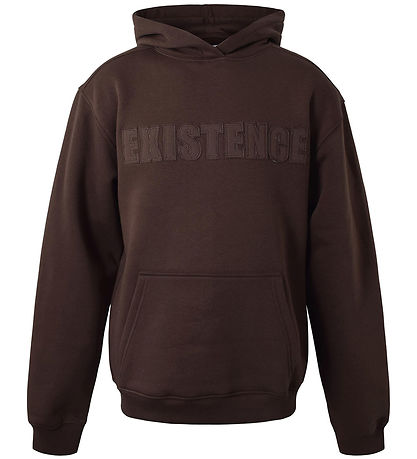 Hound Hoodie - Dark Brown w. Text