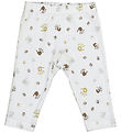 Joha Leggings - Off White w. Print Joha Leggings - Off White w. Print