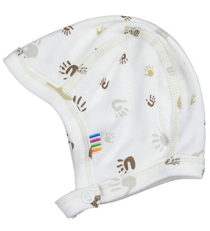 Joha Babymütze - Off White m. Print