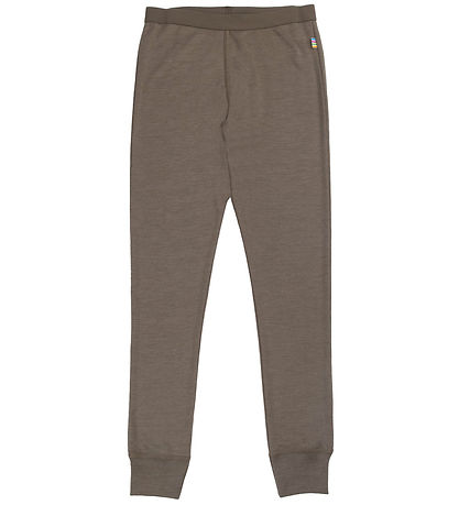 Joha Leggings - Ull/Silke - Brun