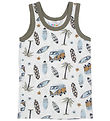 Joha Undershirt - Off White w. Print Joha Undershirt - Off White w. Print