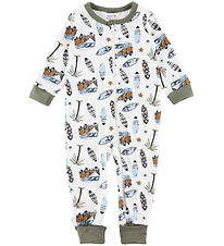 Joha Nightsuit - 2in1 - Off White w. Print Joha Nightsuit - 2in1 - Off White w. Print