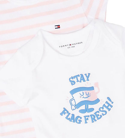 Tommy Hilfiger Gift Box - Bodysuit k/æ - 3-Pack - Precious Pink Tommy Hilfiger Gift Box - Bodysuit k/æ - 3-Pack - Precious Pink