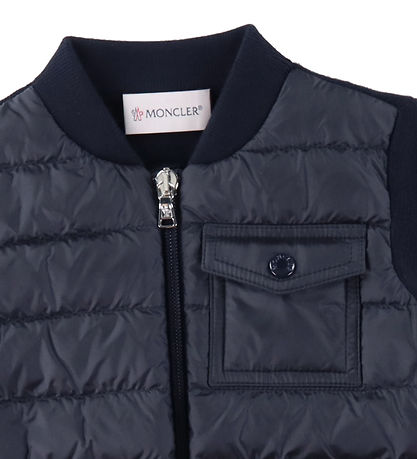Moncler Cardigan - Gebreid/Dons - Navy Moncler Cardigan - Gebreid/Dons - Navy