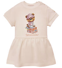 Moncler Sweat Dress - Pink w. Soft Toy Moncler Sweat Dress - Pink w. Soft Toy