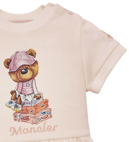Moncler Sweat Dress - Pink w. Soft Toy Moncler Sweat Dress - Pink w. Soft Toy