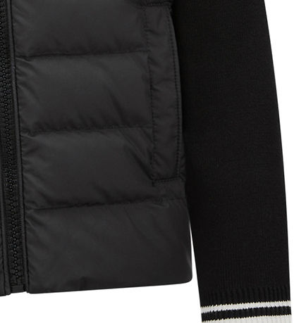 Moncler Cardigan - Knitted/Down - Black Moncler Cardigan - Knitted/Down - Black