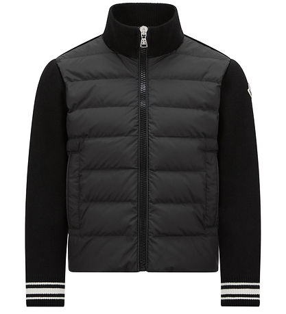 Moncler Cardigan - Knitted/Down - Black Moncler Cardigan - Knitted/Down - Black