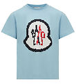 Moncler T-shirt - Open Blue w. Logo