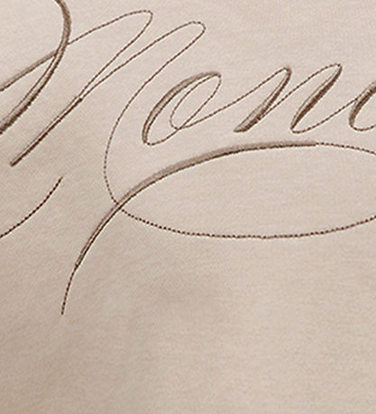 Moncler Sweatshirt - Pink w. Embroidery Moncler Sweatshirt - Pink w. Embroidery