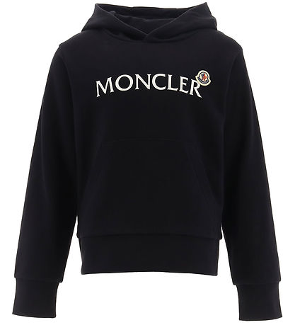 Moncler Hoodie - Zwart m. Print Moncler Hoodie - Zwart m. Print