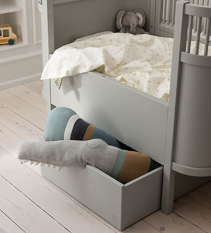 Sebra Kussen - Gehaakt - 190 cm - Sleepy Croc - Dusty Blue Mix