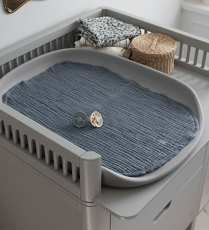 Sebra Changing Mat - 2-Pack - Muslin - Forest Lake Blue