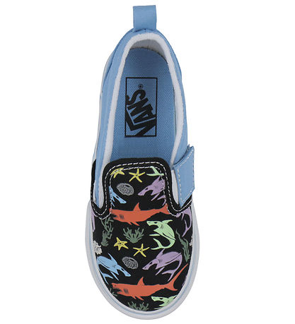Vans Shoes - Slip-on W Glow Sharks - Blue/Multi