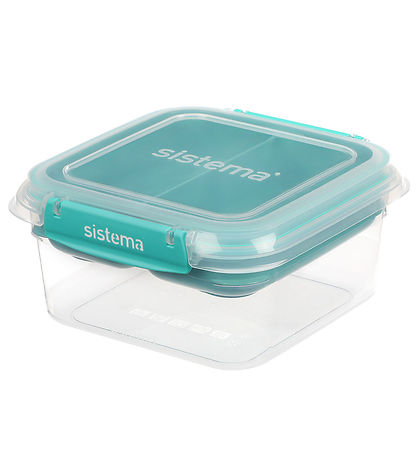 Sistema 도시락통 - 1.15L - 스퀘어 스택스 투 고 - 청록색