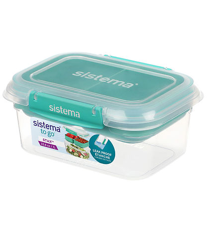 Boîte à Repas Sistema - 1 L Rectangle Stax To Go - Turquoise Boîte à Repas Sistema - 1 L Rectangle Stax To Go - Turquoise