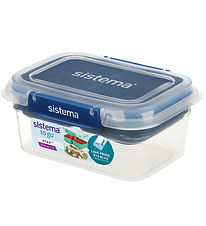 Sistema Matboks - 1 l Rektangel Stax To Go - Blå