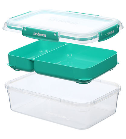 Sistema Broodtrommel - 2.2L Rechthoek Stax To Go - Turquoise Sistema Broodtrommel - 2.2L Rechthoek Stax To Go - Turquoise