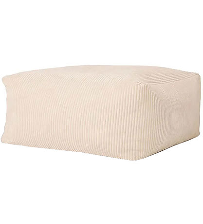 Kids Concept Pouf - 85x85x34 cm - Corduroy - Off-White