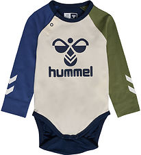 Hummel Bodysuit l/s - hmlAssym - Black Iris w. Logo Hummel Bodysuit l/s - hmlAssym - Black Iris w. Logo