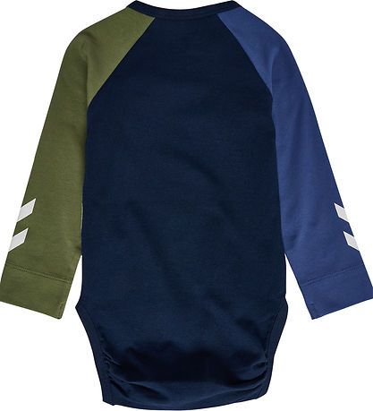 Hummel Bodysuit l/s - hmlAssym - Black Iris w. Logo