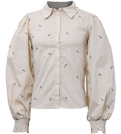 Hound Skjorta - Off White m. Blommor Hound Skjorta - Off White m. Blommor