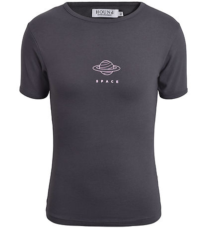 Hound T-shirt - Gray w. Pink