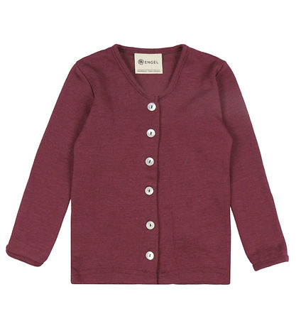 Engel Cardigan - Wol/Zijde - Orchid