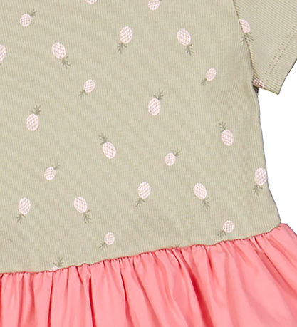Müsli Dress - Rib - Pineapple Swing - Soft Green/Poetry Green/Ma