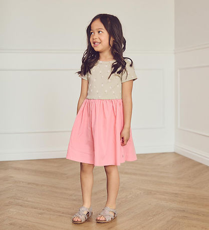 Müsli Dress - Rib - Pineapple Swing - Soft Green/Poetry Green/Ma
