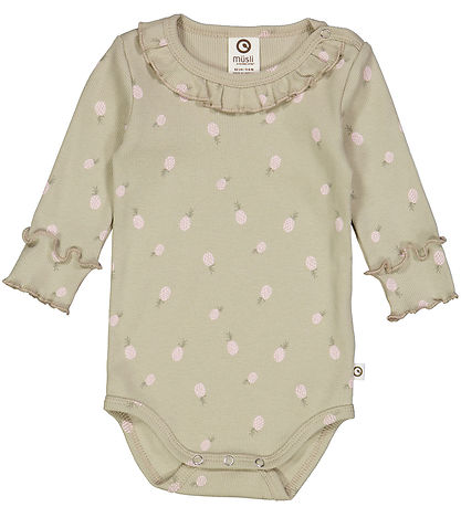 Müsli Body L/æ - Rib - Pineapple - Soft Green/Poesi Green/Mary