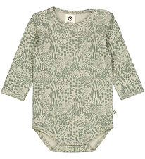 Müsli Bodysuit L/æ - Leopard - Soft Green/Poetry Green Müsli Bodysuit L/æ - Leopard - Soft Green/Poetry Green