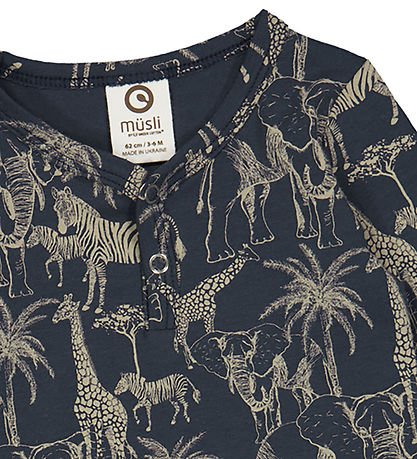Müsli Bodysuit L/æ - Safari - Night Blue/Cashmere