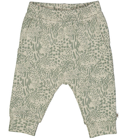 Müsli Trousers - Leopard Cut - Soft Green/Poetry Green