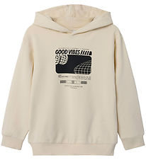 Name It Hoodie - NkmVugo - Summer Sand w. Print