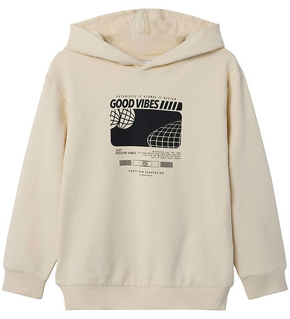 Name It Hoodie - NkmVugo - Summer Sand w. Print