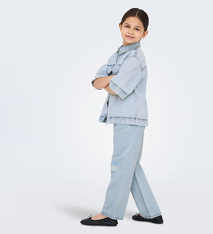 Kids Only Farkkutakki - KogSophie - Light Blue Denim