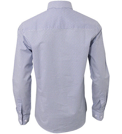 Hound Shirt - White/Mdesert blue