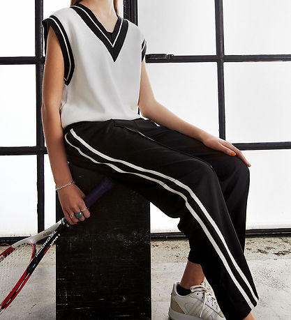 Hound Track Pants - Black w. White