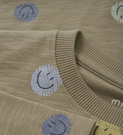 Minymo Blouse - Timber Wolf w. Smiley