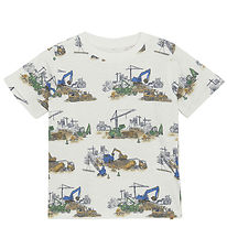 T-Shirt Minymo - Marshmallow White av. Imprimé T-Shirt Minymo - Marshmallow White av. Imprimé