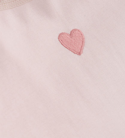 Minymo Stuttermabolur - Bleikt Dogwood M. Hjörtu