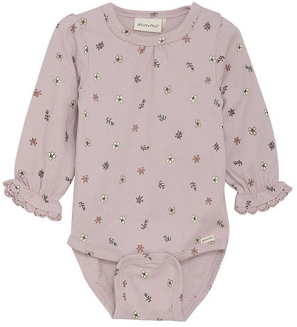 Minymo Bodysuit - L/æ - Burnished Lilac