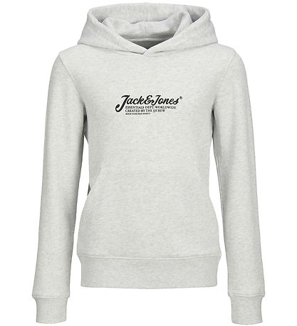 Jack & Jones Kapuzenpullover - JjBeau - Weiß Meliert