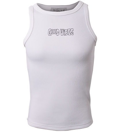 Hound Top - Rib - Off White w. Print